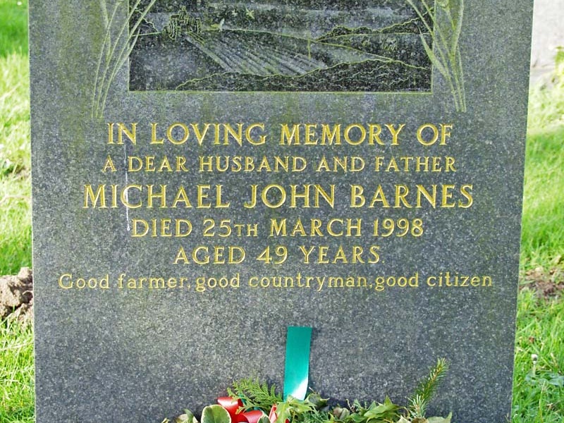 BARNES Michael John died 1998